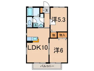 メゾンひまわり【2階】の間取り