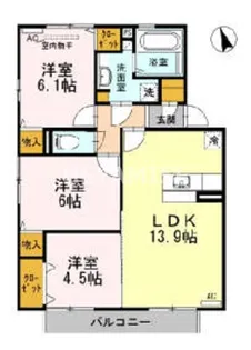 セジュールYamazaki C【2階】の間取り