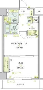 リヴシティ錦糸町弐番館【3階】の間取り