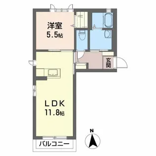 シャーメゾンアンジュI【2階】の間取り