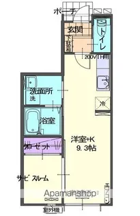 Owl桜町A【1階】の間取り
