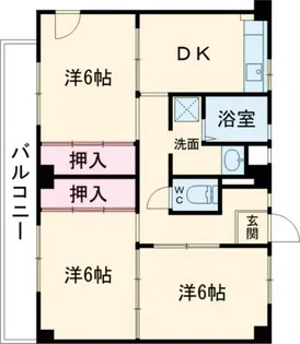 ビレッジハウス秋多5号棟【5階】の間取り
