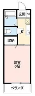 シャトー菊【1階】の間取り