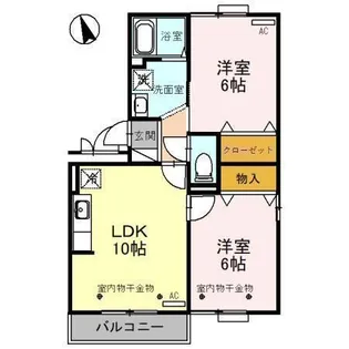 ユーピテル【2階】の間取り