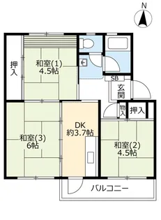 UR東豊中第二【1階】の間取り