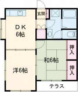 第二東ハイツ【1階】の間取り