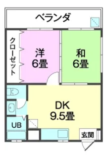 オアシスかでな(O)【2階】の間取り