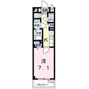 カーサ内山【2階】の間取り