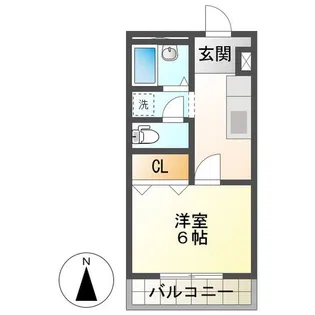 グランプリ【3階】の間取り