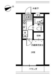 アメニティー立川【2階】の間取り