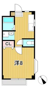 タウンコートパル【1階】の間取り