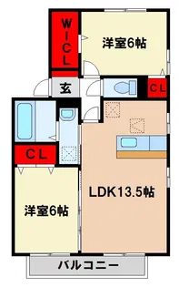 ロイヤルブルー A【1階】の間取り
