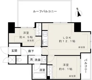 ヒトトキアン飛田給【4階】の間取り