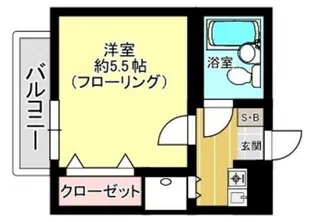 ウィンド五本木【2階】の間取り
