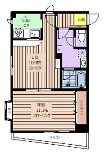 アルスブルーダイヤ【2階】の間取り