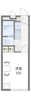 ラドゥガールK【1階】の間取り