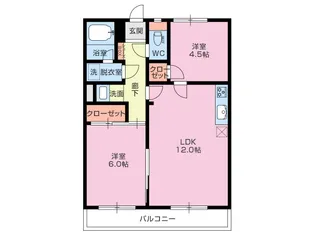 モントレイ大岡【3階】の間取り