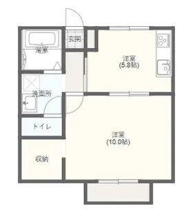 サザンコート【2階】の間取り