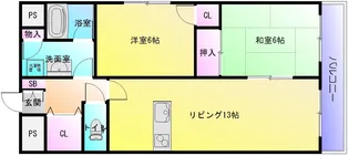 エムライフ宮町【2階】の間取り
