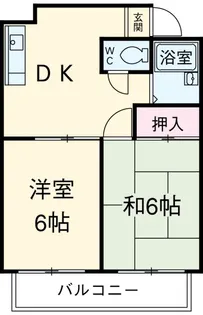 コーポリカII【2階】の間取り