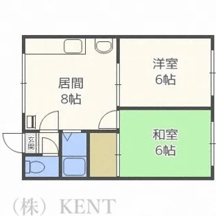 コーポDAN発寒【3階】の間取り