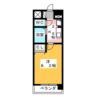 クレアトゥール松乃【3階】の間取り