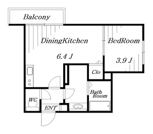 コネクトパークヒルズ本千葉町【2階】の間取り