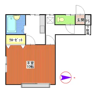 メゾンフルール【2階】の間取り