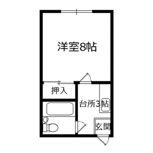 1Kの間取り画像