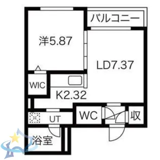 S-RESIDENCE西町【4階】の間取り
