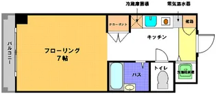 ウィンディ湘南(平成24年外装リニューアル 女性管理人日勤)【3階】の間取り
