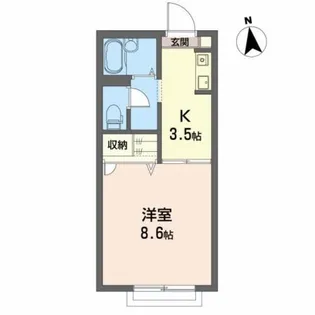 サンヒルズK-2【2階】の間取り