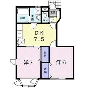 ミニョン ヴィラ【1階】の間取り
