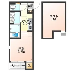 ハーモニーテラス清水丘【1階】の間取り