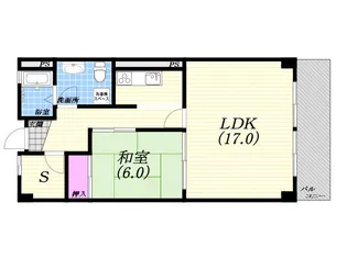 芦屋アーバンライフ【6階】の間取り