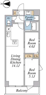 SPコート榎町【4階】の間取り