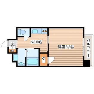 La Vista八乙女中央【4階】の間取り