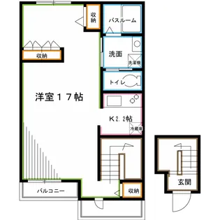 東京都杉並区上井草1【アパート】の間取り