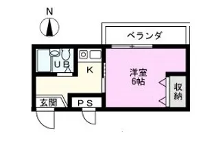 1Kの間取り画像