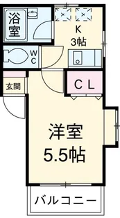 ハルツ赤羽岩淵【1階】の間取り