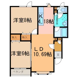 パールコート【2階】の間取り