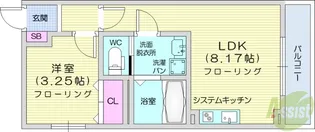 フォリアビレッジ長町南B【3階】の間取り