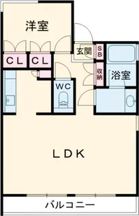 L’s Sangenjyaya【3階】の間取り