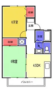 ヴィーヴル水木【2階】の間取り