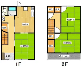 コーポ近松【1階】の間取り