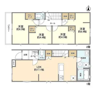 千葉県千葉市中央区大巌寺町【一戸建】の間取り