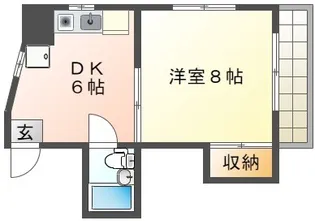 ファミール関【4階】の間取り