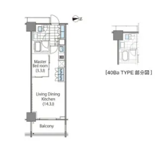 東京都新宿区新宿6【マンション】の間取り