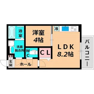リトレ徳庵【3階】の間取り