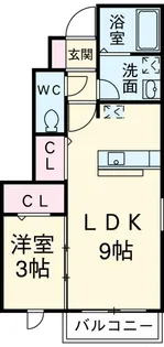 クレール国分寺【1階】の間取り
